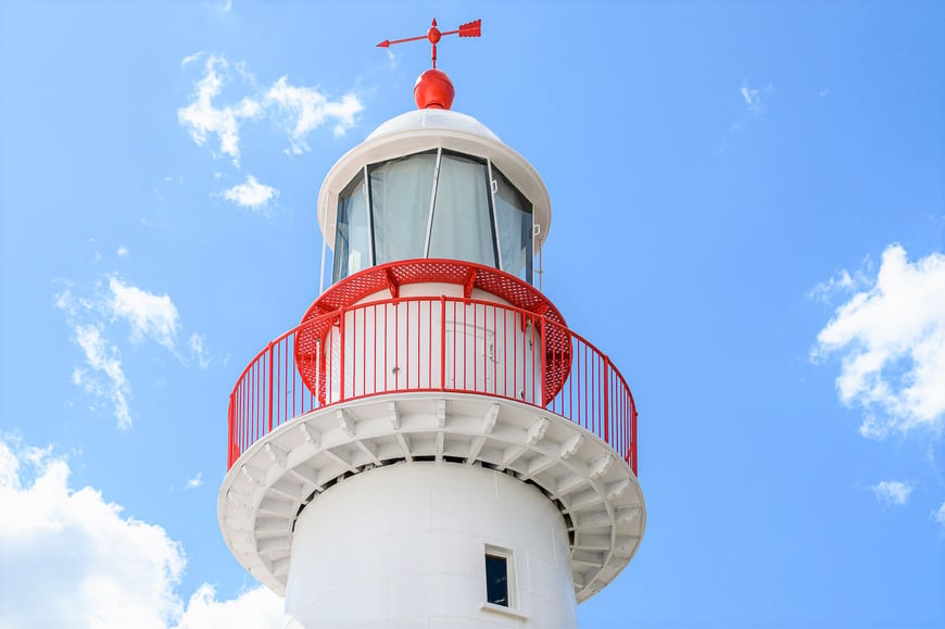 Cape Bowling Green Lighthouse after an external repaint