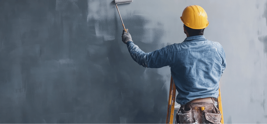 building-contractor-painting-grey-wall-with-roller-brush-text-construction-worker-renovating-house 1