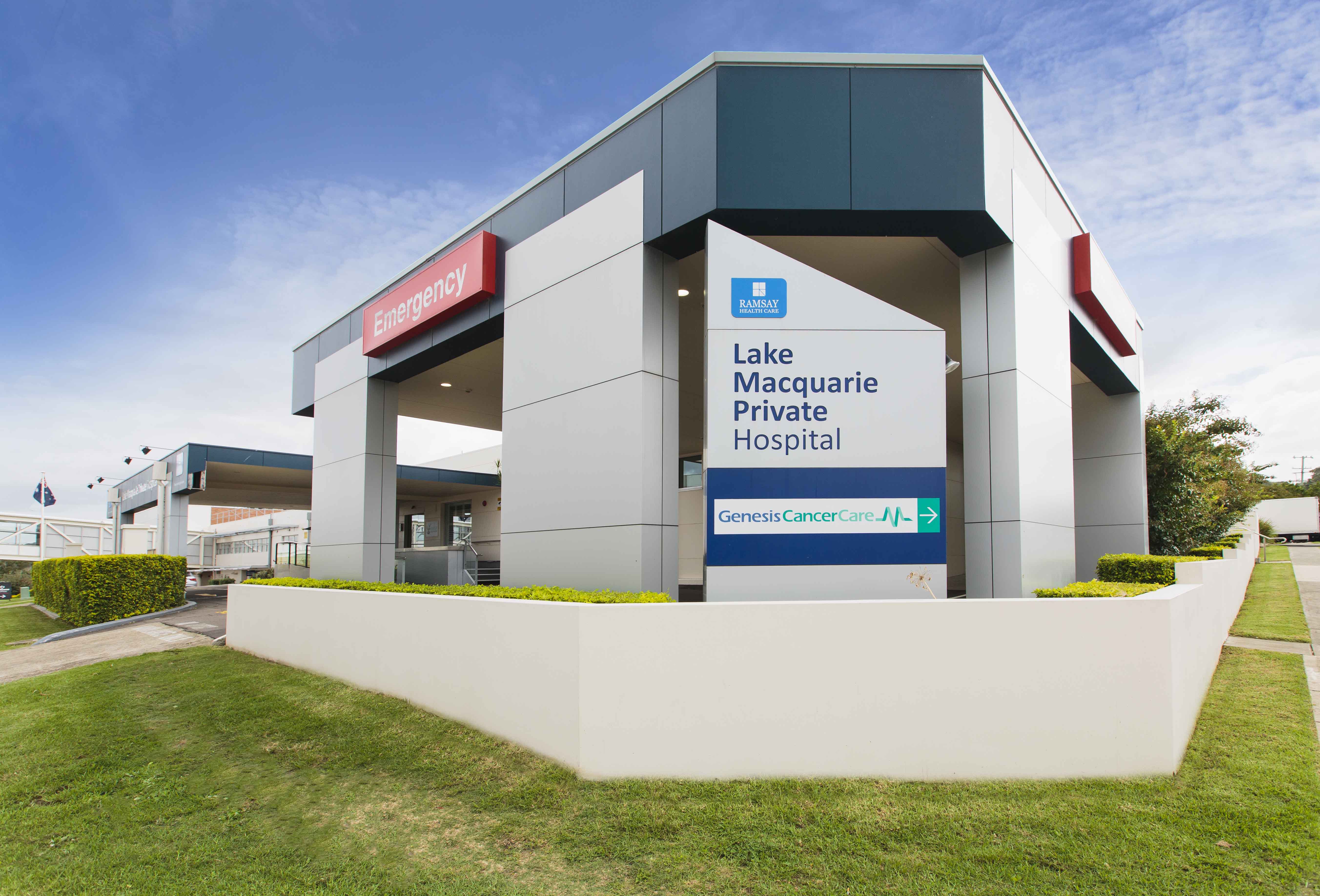 Lake Macquarie Private Hospital entry