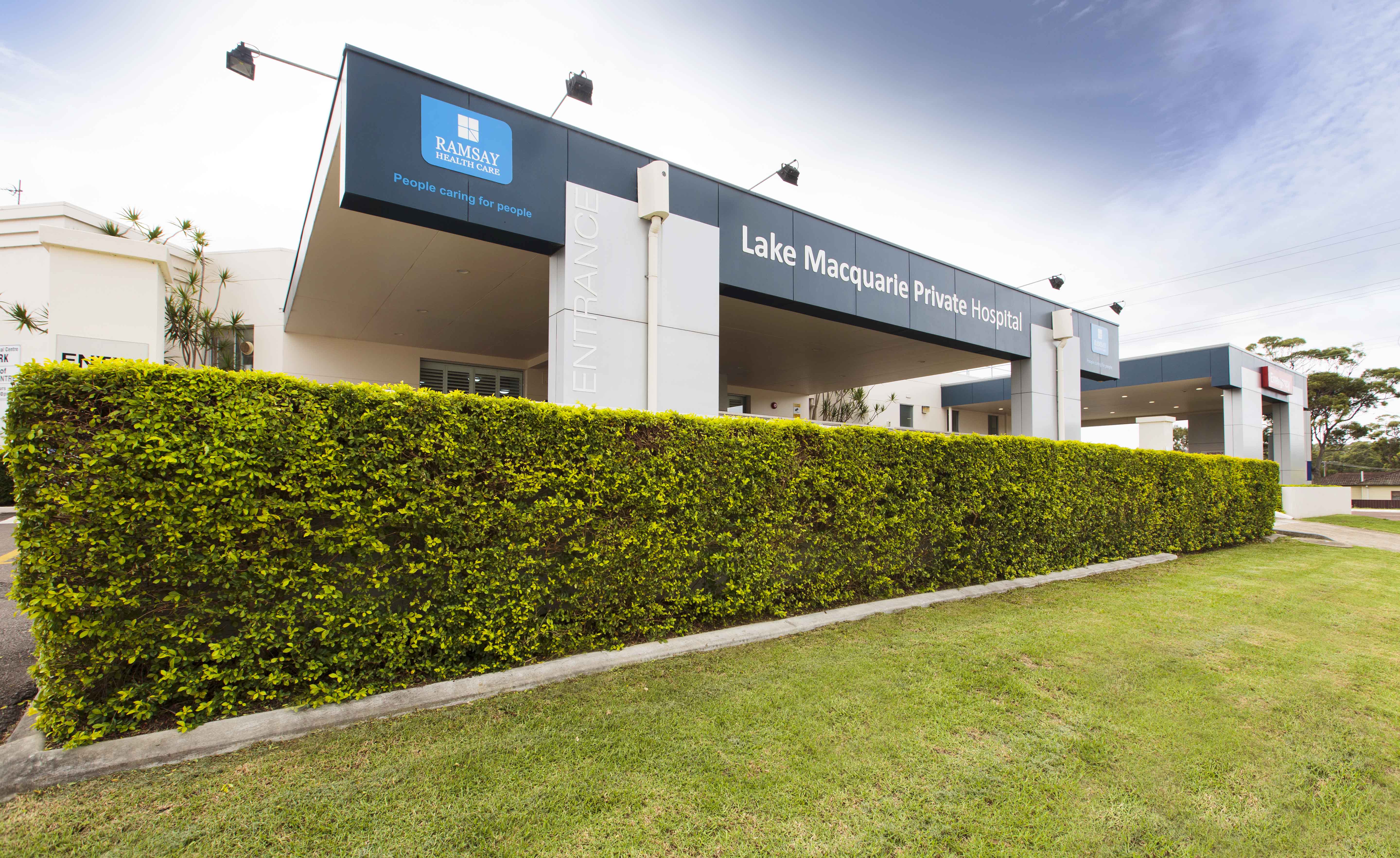 Lake Macquarie Private Hospital front